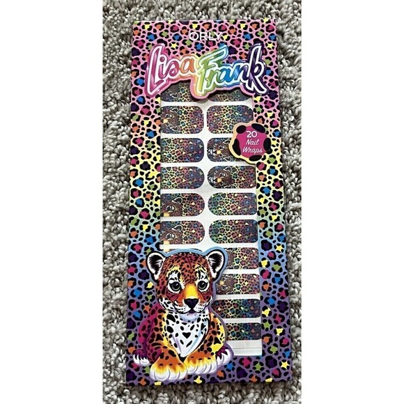 Orly x Lisa Frank 20 Nail Wraps Hunter Leopard Cheetah Press On Colorful - Picture 1 of 5